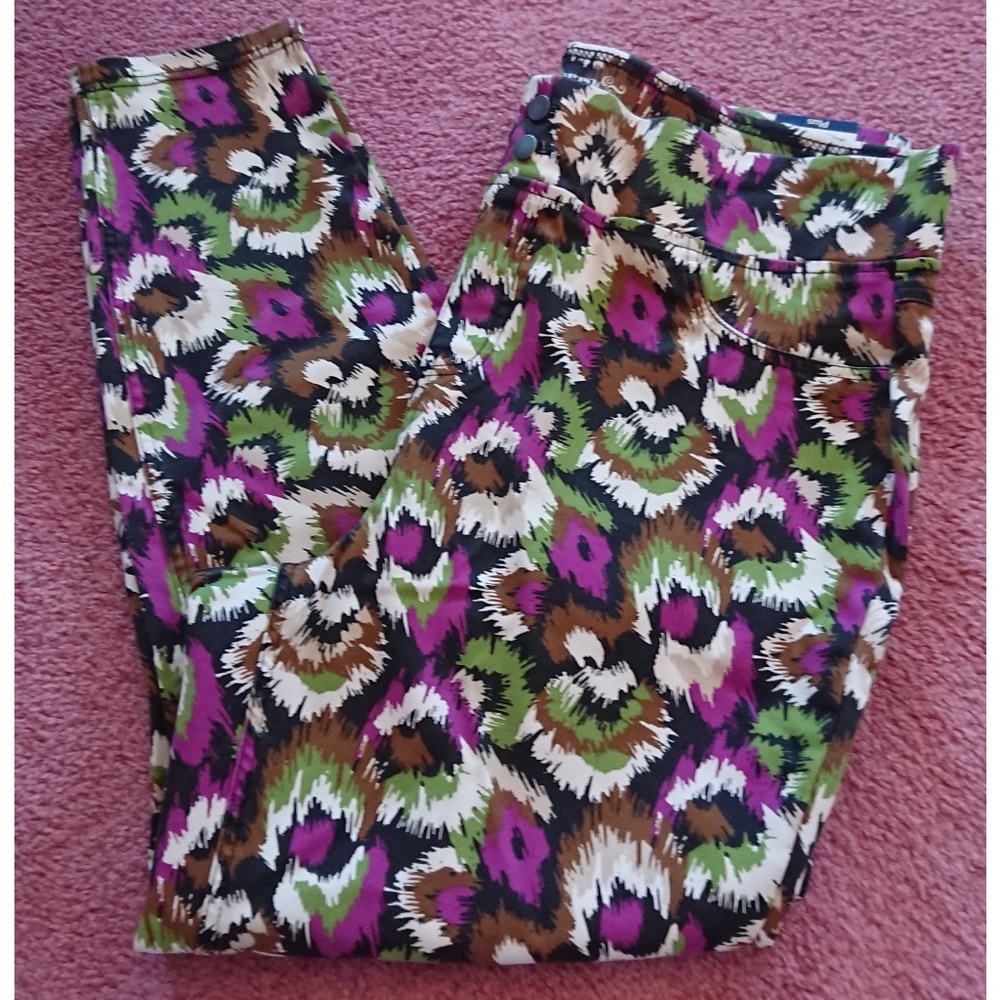 Terra & Sky Printed Mid-Rise Skinny Jeggings